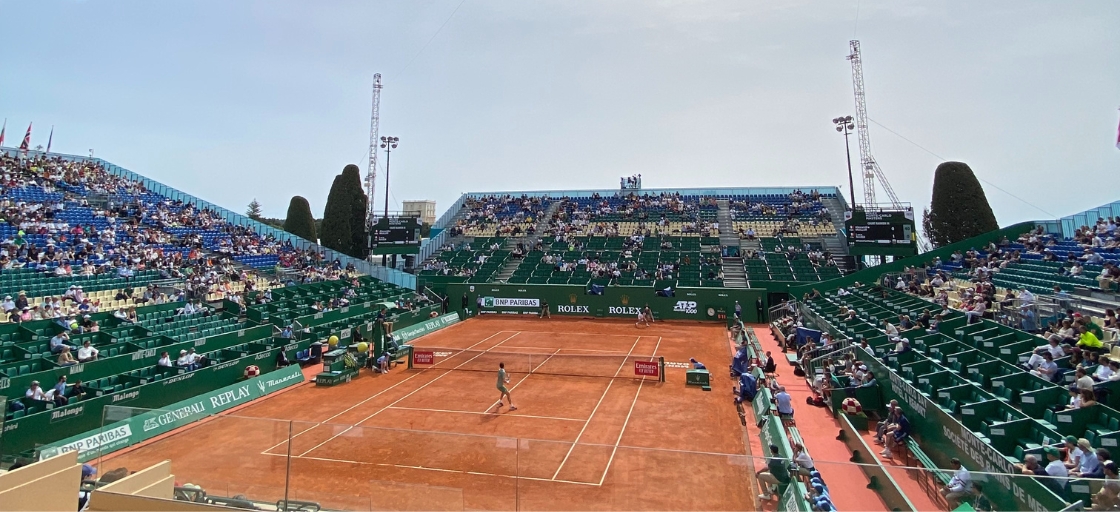 Match de tennis à l'occasion du Rolex Monte-Carlo Masters 2024