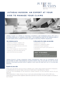 jutheau husson an expert at yourr side to manage your claims