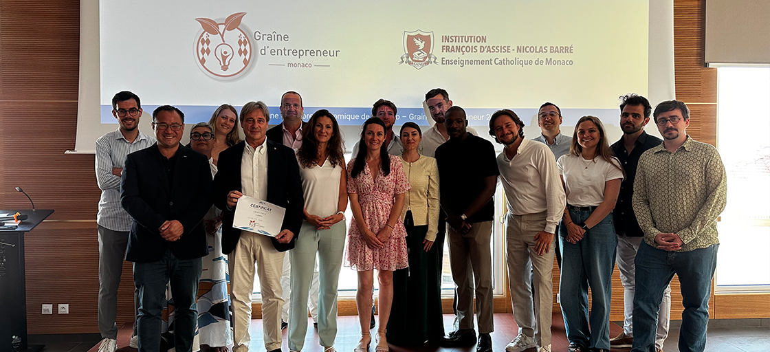 Thomas Graiff a l'événement Graine d'entrepreneur organisée par la JCI Monaco